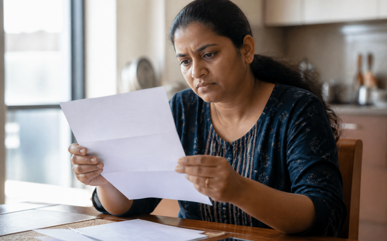 Document administratif montrant deductions multiples sur bulletin paie
